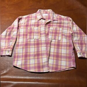 Pink lily flannel